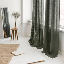 linen curtains bedroom